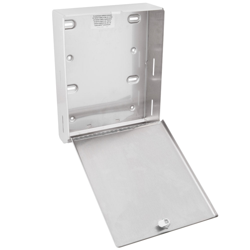 Bobrick Paper Towel Dispenser with Knob-Latch Open