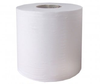 Economy White Centre Feed Hand Towel