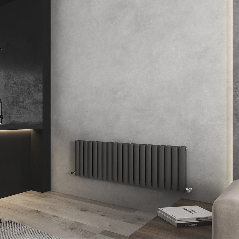 Nirvana Designer Shorter Height Horizontal Radiator
Anthracite
Angled