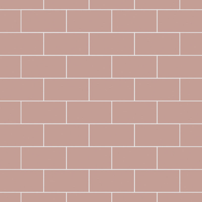 Multipanel Antique Rose Metro Tile Effect Shower Panels