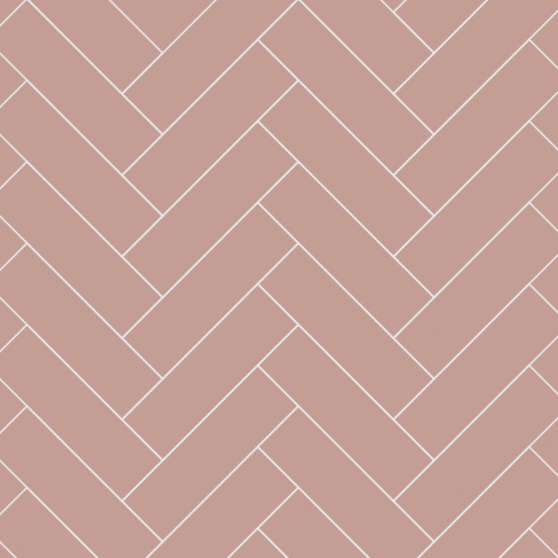 Multipanel Antique Rose Herringbone Tile Effect Shower Panels