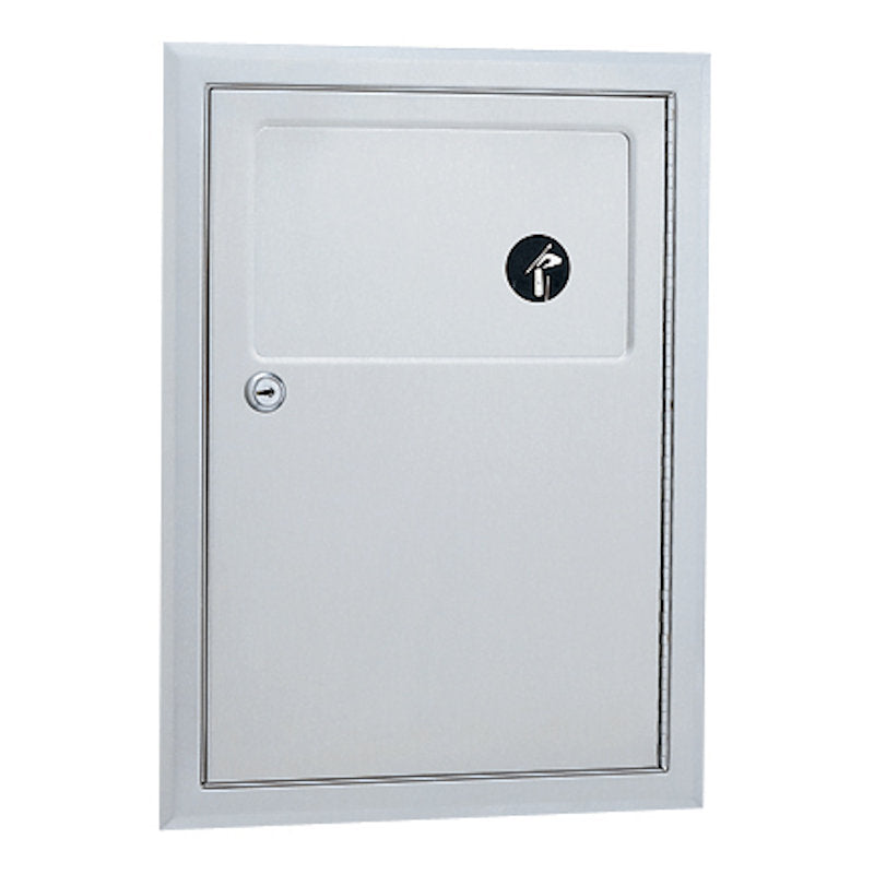 Bobrick Recessed Sanitary Bin 4.5L Lockable, B-353