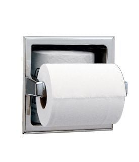 Bobrick Recessed Toilet Roll Dispenser with Spare Roll Storage