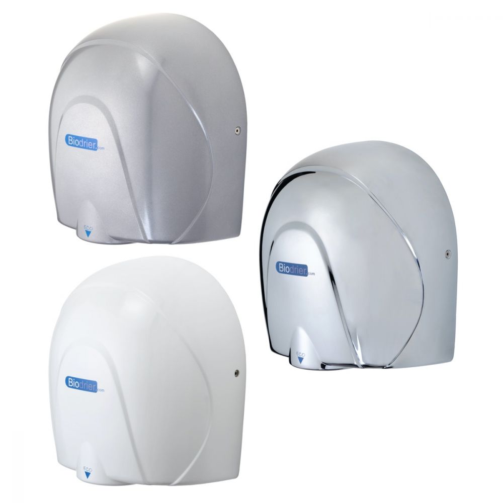 Biodrier eco hand dryers 3 colours