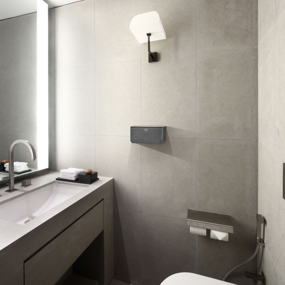 Black Designer Hand Dryer Diamond Range