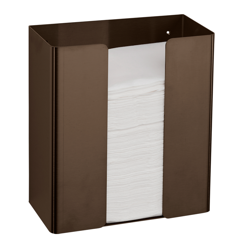 One Bronze Open Top Paper Towel Dispenser, BR-105, proox