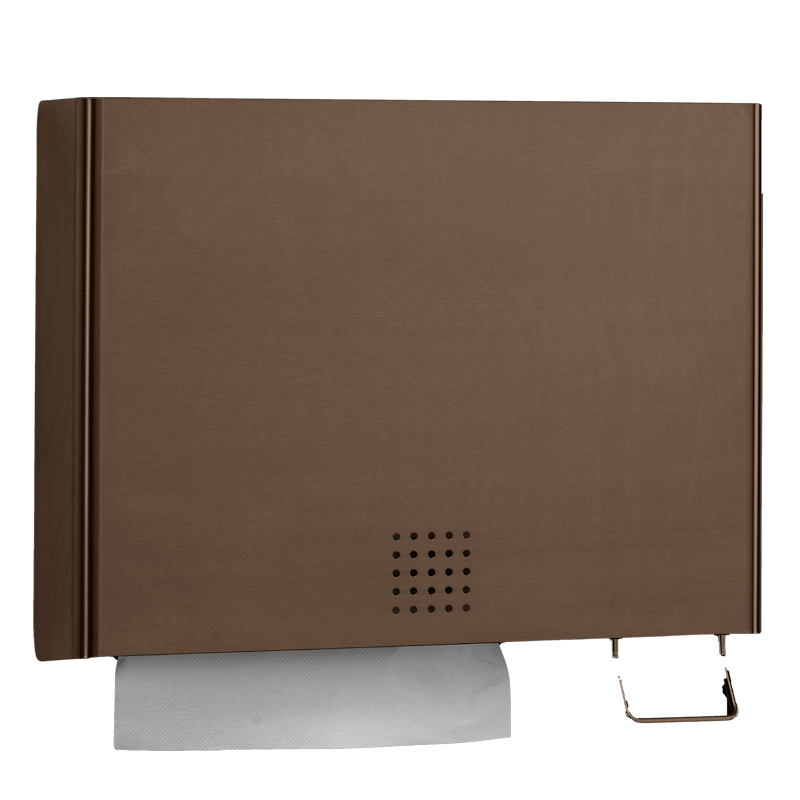 One Bronze Combination Towel And Foam Soap Dispenser, BR-120-FO