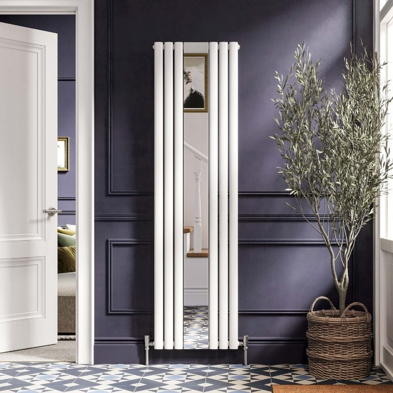 Cove Vertical Single Panel Radiator with Mirror