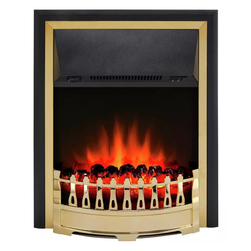 Dimplex Crofton 2kW Classic Inset Fire Brass