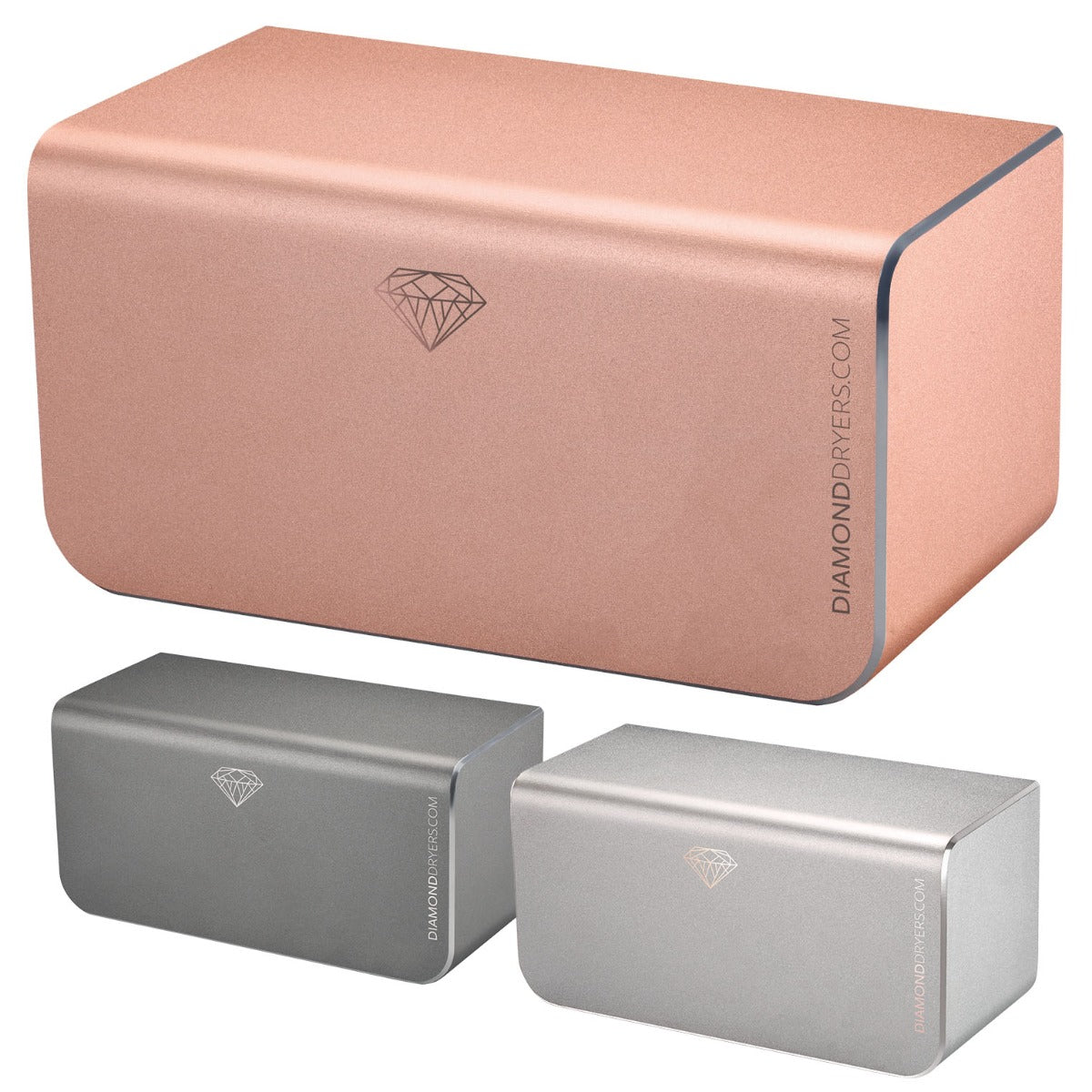 Diamond Hand Dryers 3 Finishes Rose Black Silver