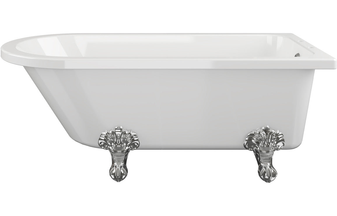 Ceres Freestanding 1700x750x650mm 2TH Corner Bath w/Feet