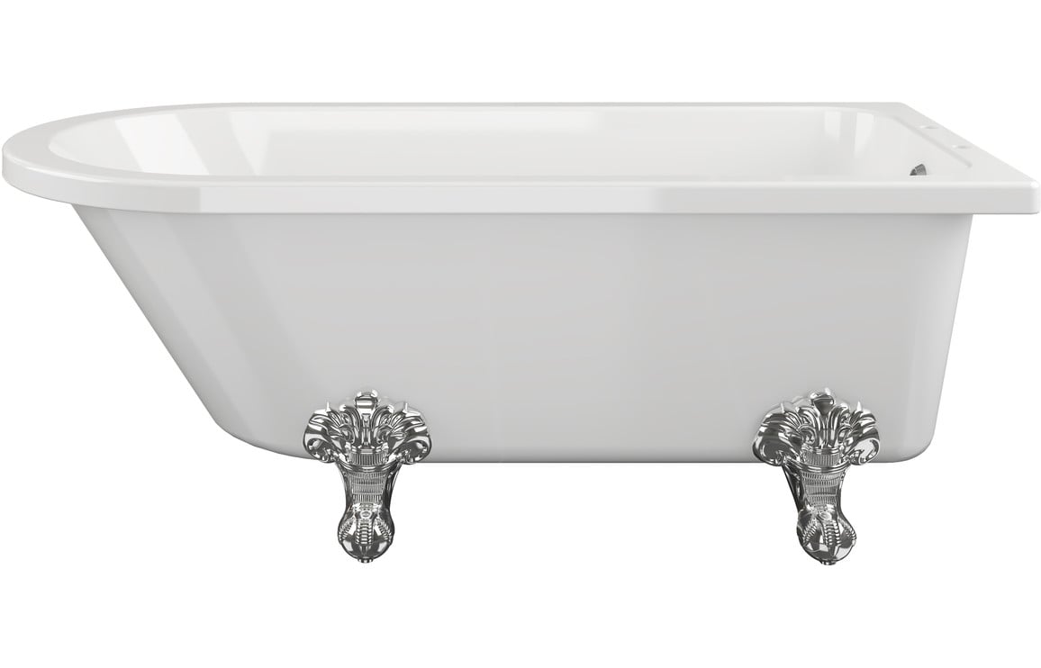 Ceres Freestanding 1500x750x650mm 2TH Corner Bath w/Feet