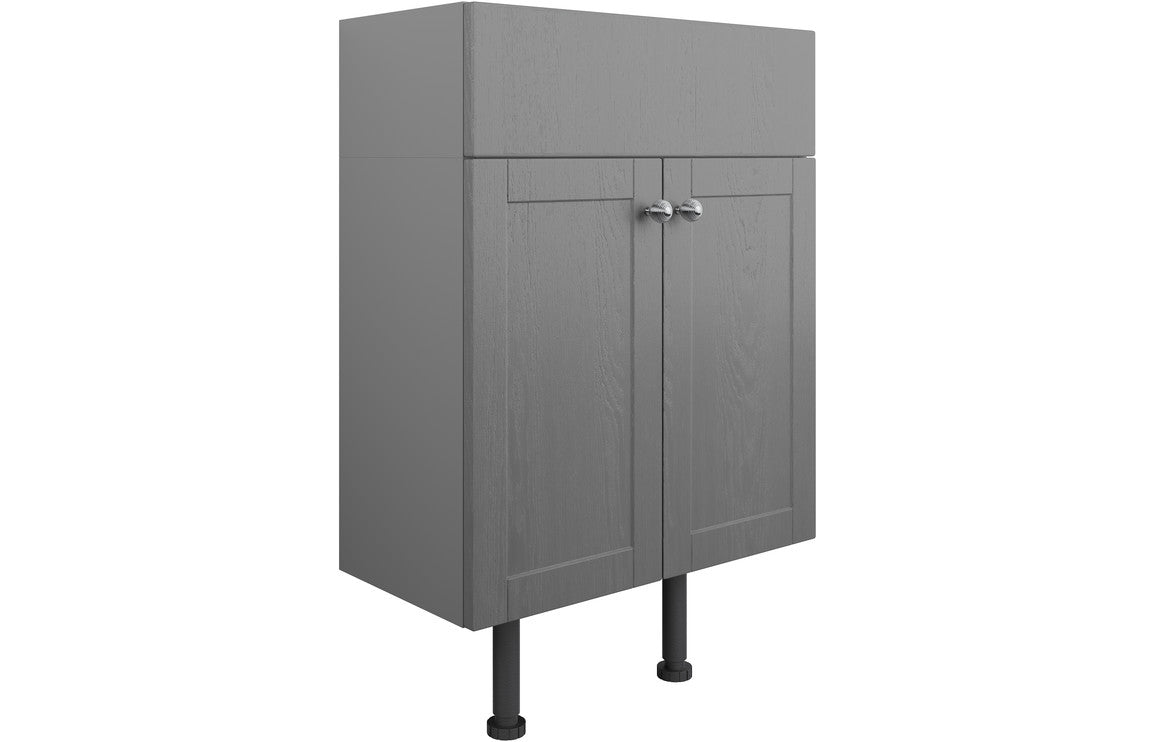 Badar 500mm 2 Door Basin Unit - Grey Ash