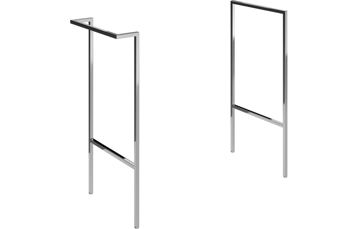Stella Optional Frame with Integrated Towel Rail - Chrome