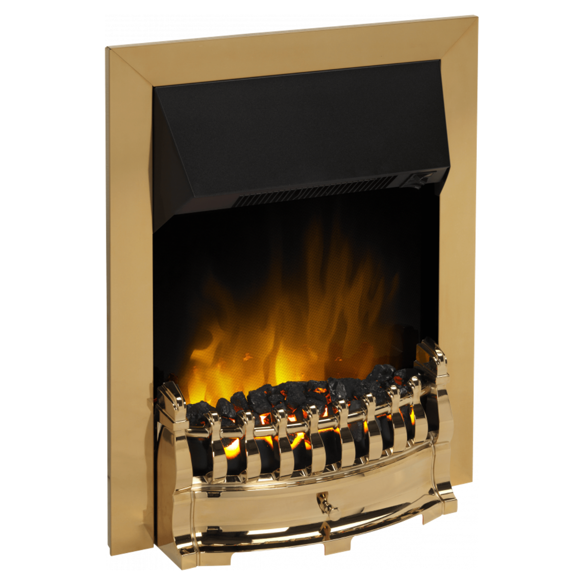 Dimplex Stamford Optiflame Electric Inset Fire Brass