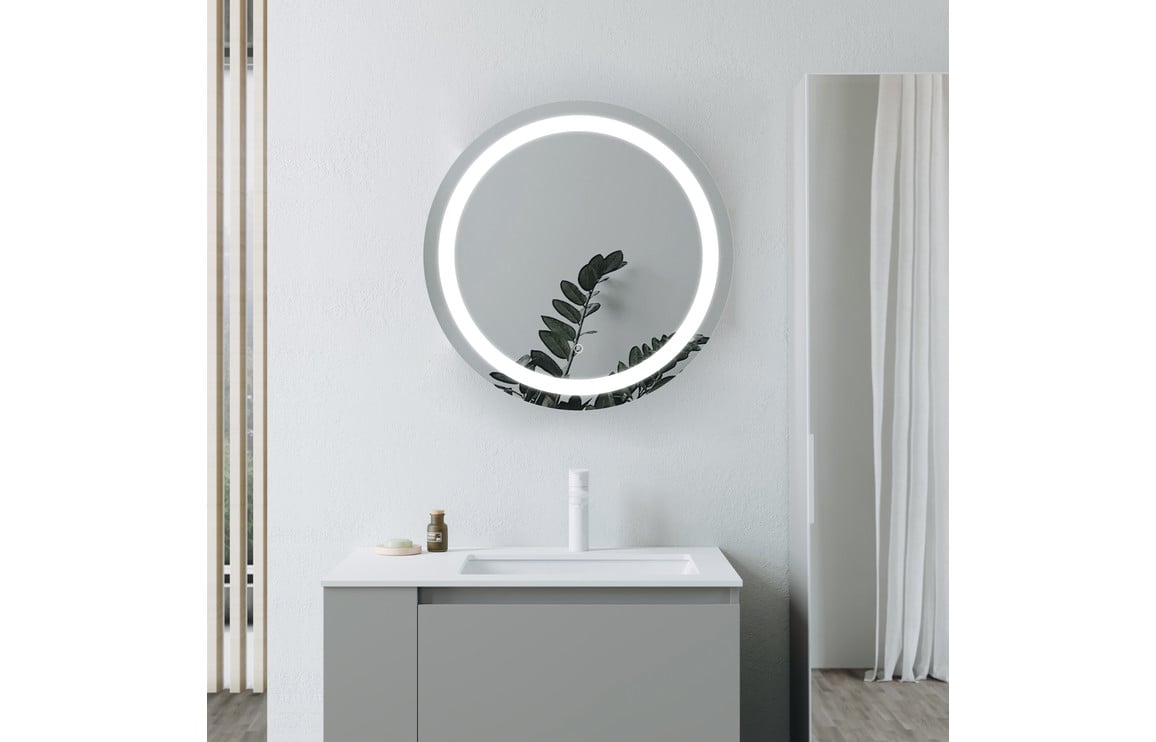 Portia 800mm Round Front-Lit LED Mirror