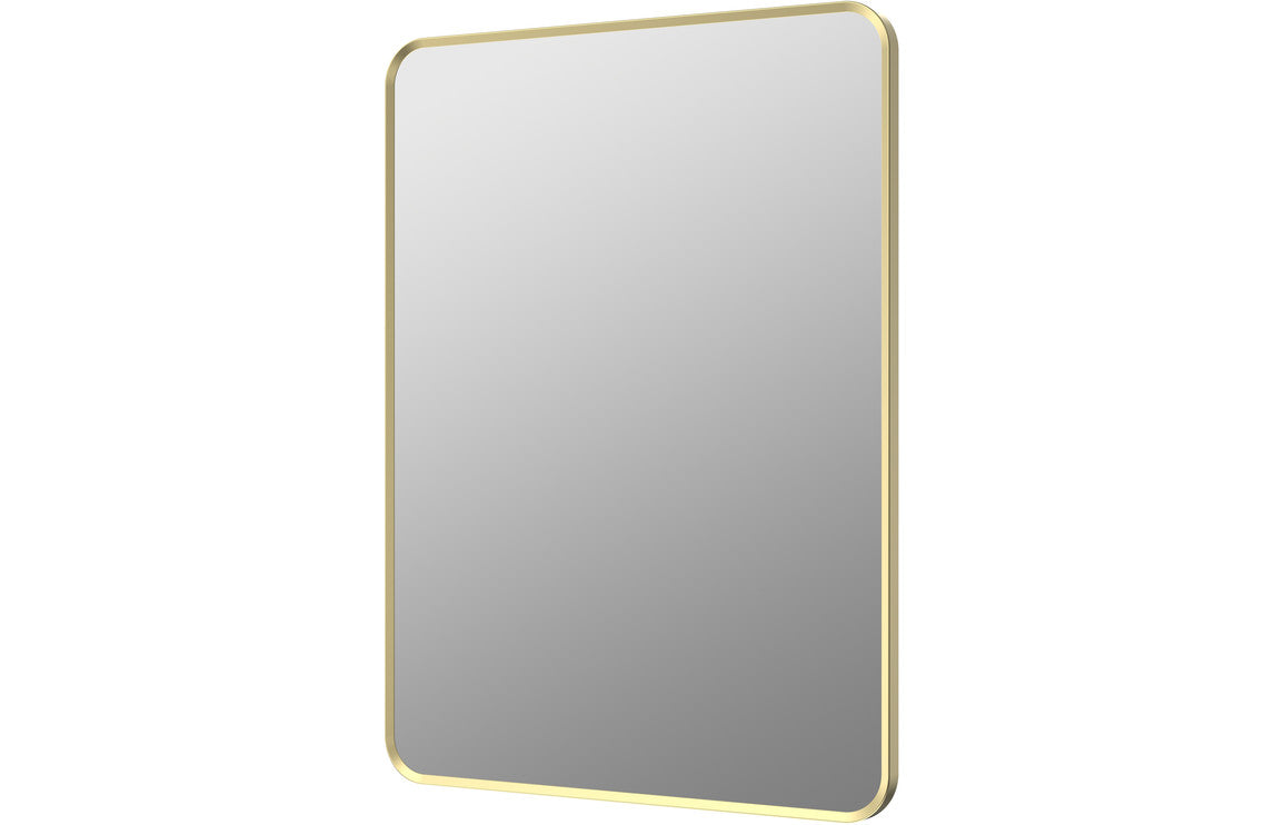 Karin 600x800mm Rectangle Mirror - Brushed Brass
