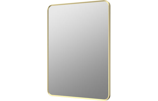 Karin 600x800mm Rectangle Mirror - Brushed Brass