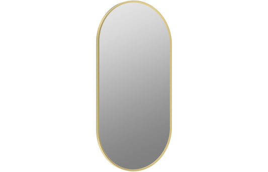 Karin 800x400mm Oblong Mirror - Brushed Brass
