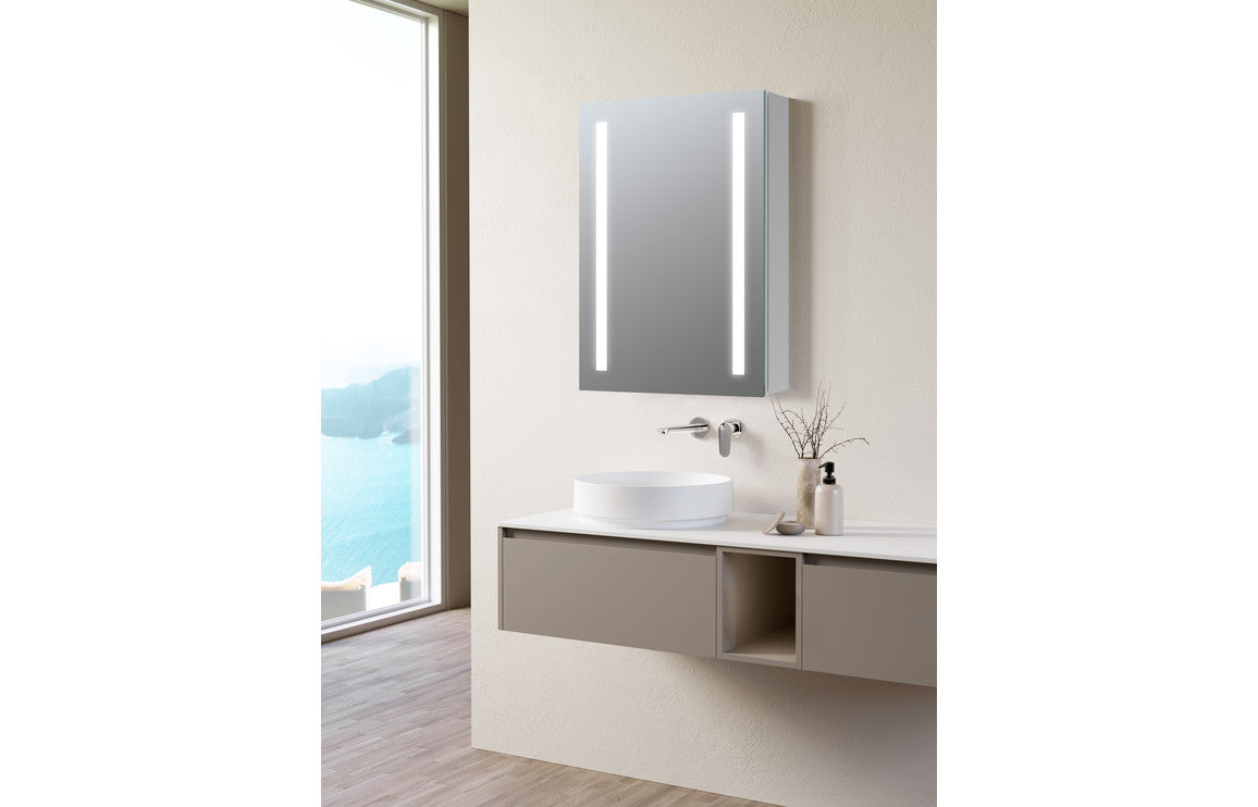 Svetlama 500mm 1 Door Front-Lit LED Mirror Cabinet