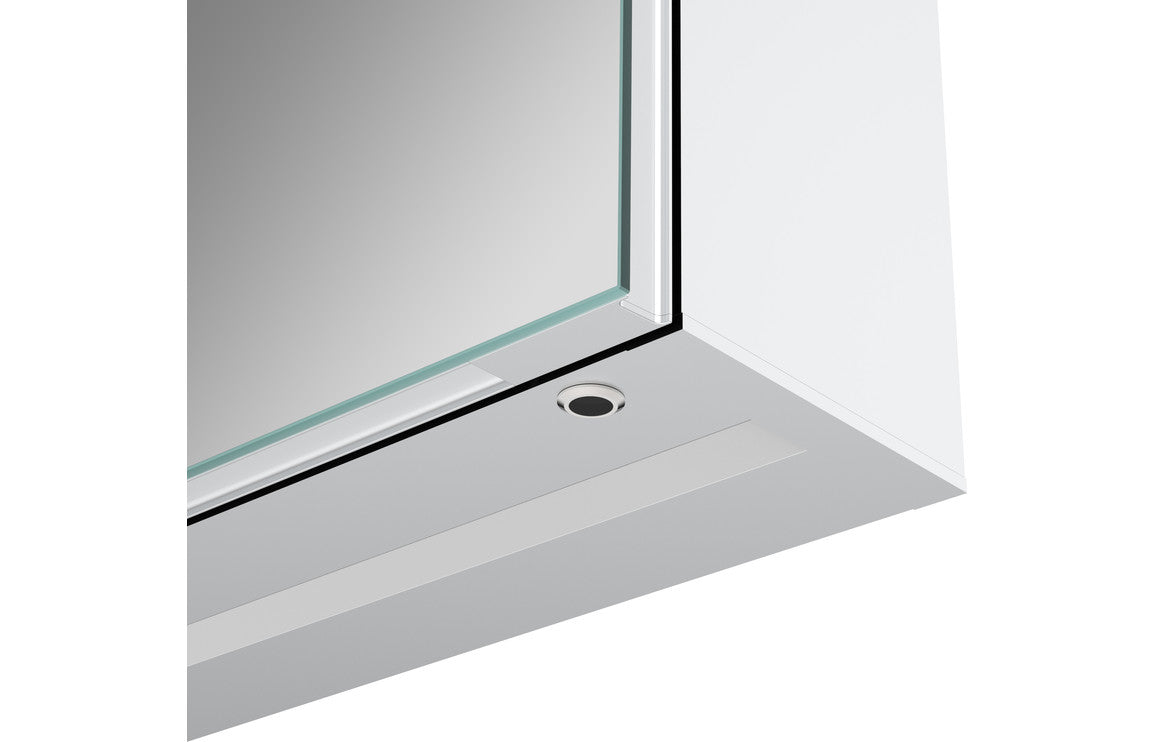 Rhea 600mm 2 Door Front-Lit LED Mirror Cabinet
