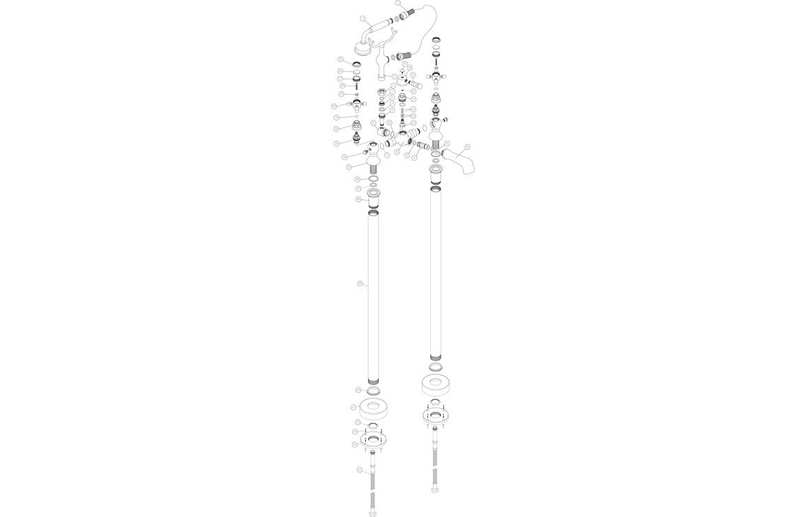 Arpina Basin Mixer & Pop Up Waste - Chrome