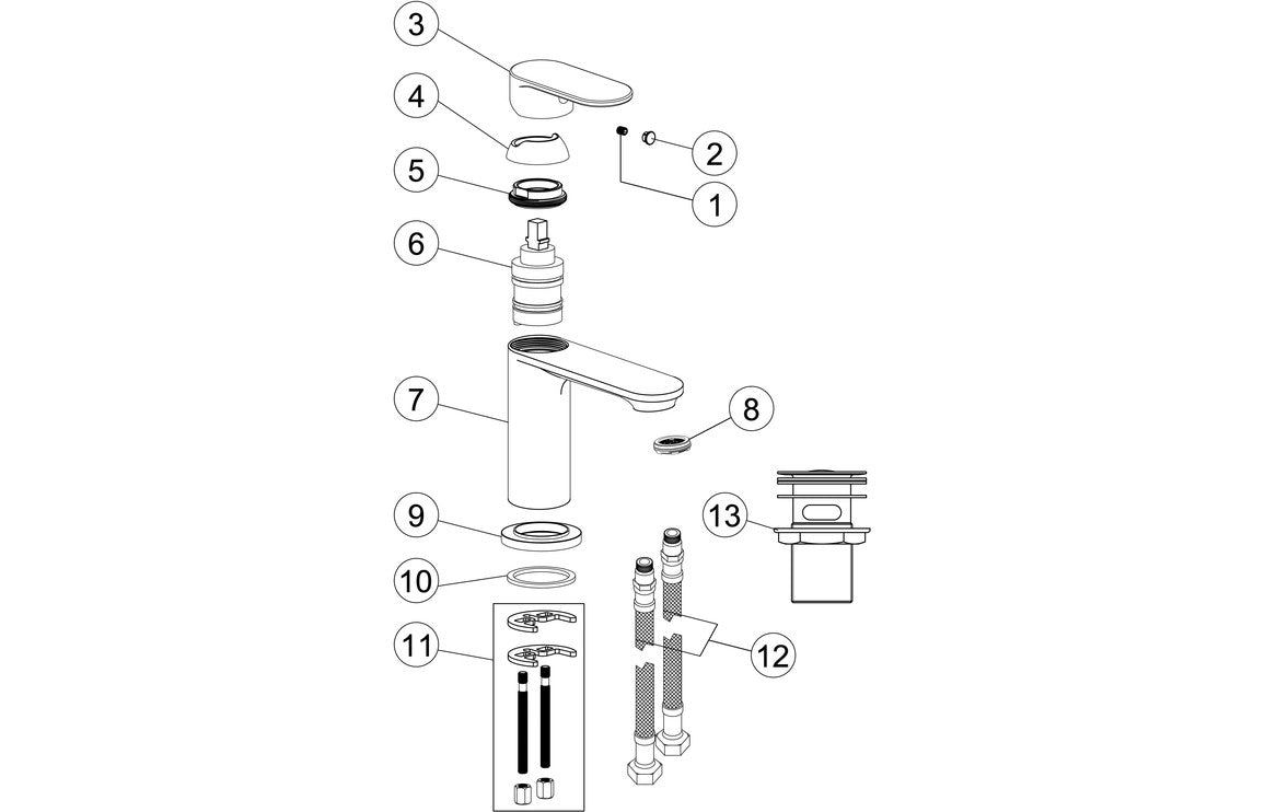 Mona Bath/Shower Mixer - Chrome