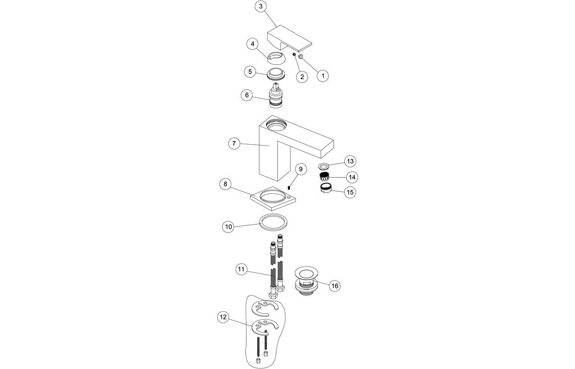 Leda Floor Standing Bath/Shower Mixer - Chrome