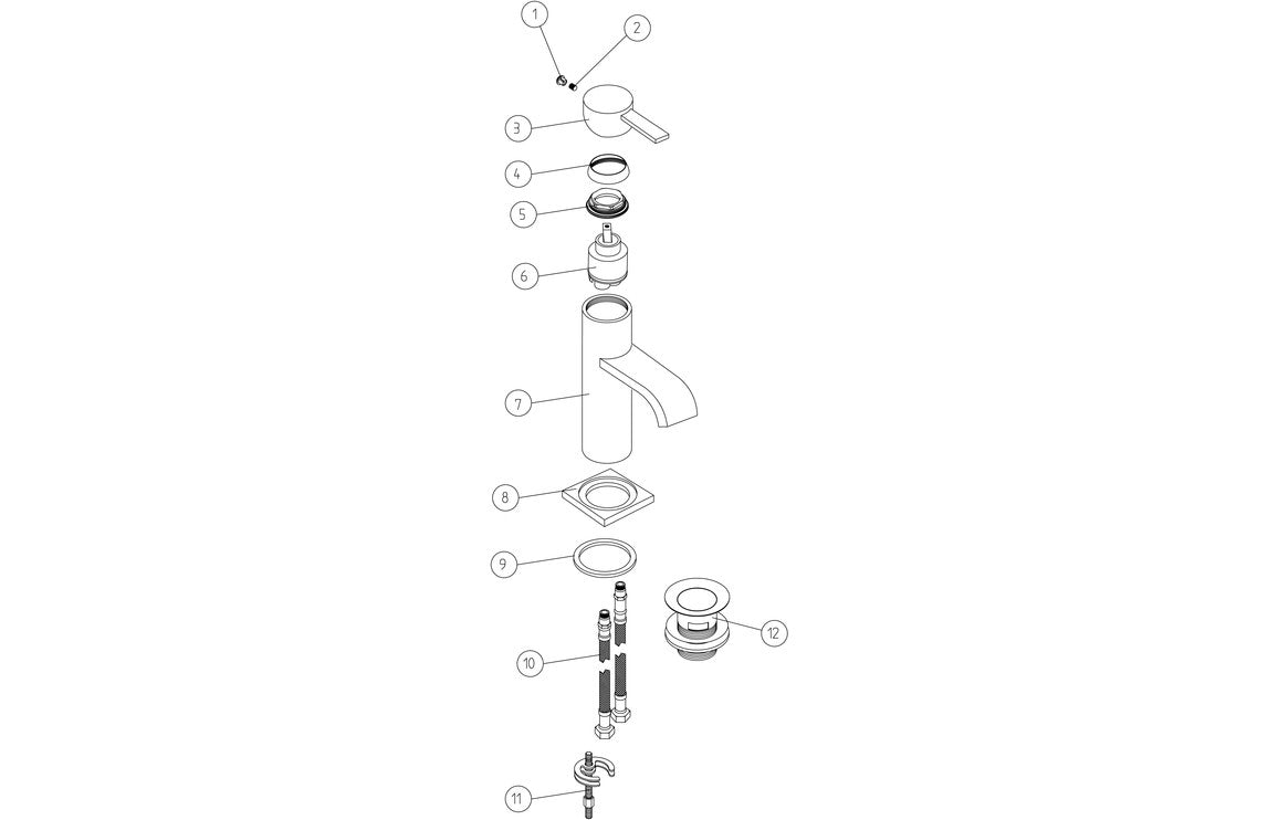 Alula Bath/Shower Mixer - Chrome