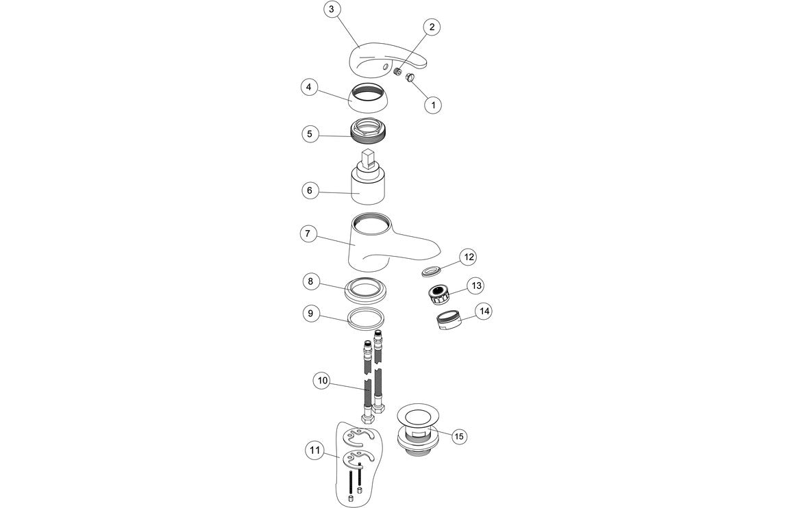 Hubble Basin Mixer - Chrome