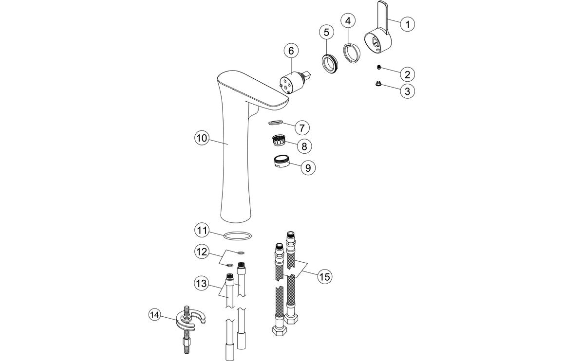 Pisces Floor Standing Bath/Shower Mixer - Chrome
