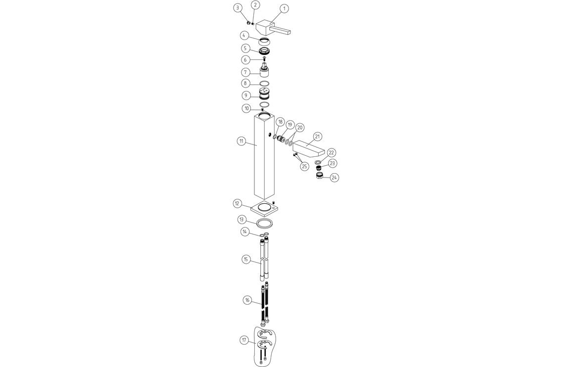 Halley Tall Basin Mixer - Chrome