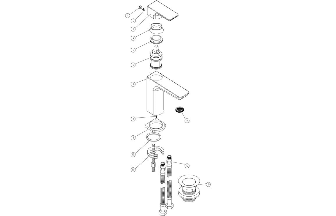 Amaris Bath/Shower Mixer - Matt Black