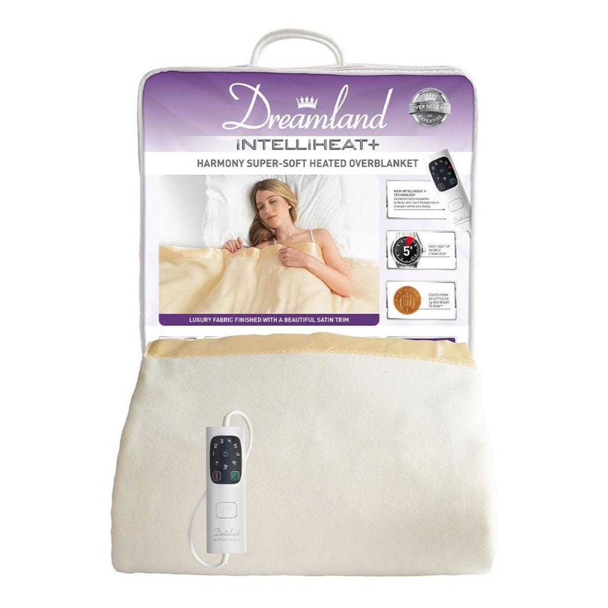 Dreamland Intelliheat Supersoft Heated Overblanket - Single