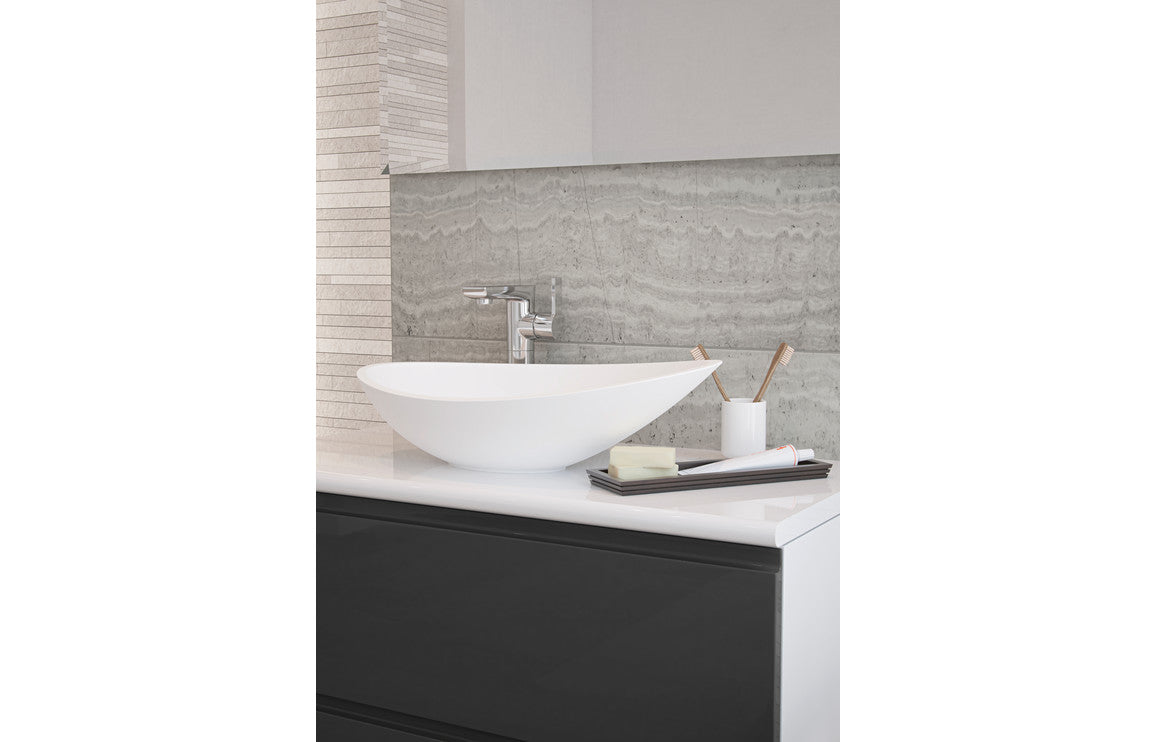 Eris 564x323mm 0TH Resin Washbowl - White