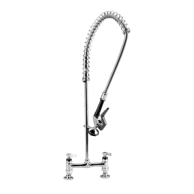 KWC DVS Deck Pattern Mixer Overhead Spray