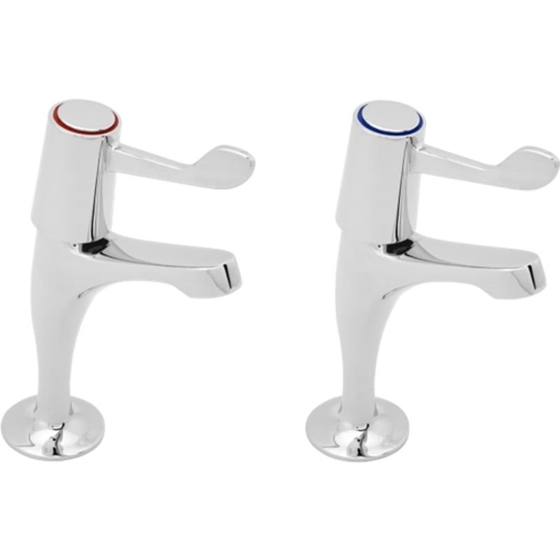 KWC DVS Lever action pillar taps