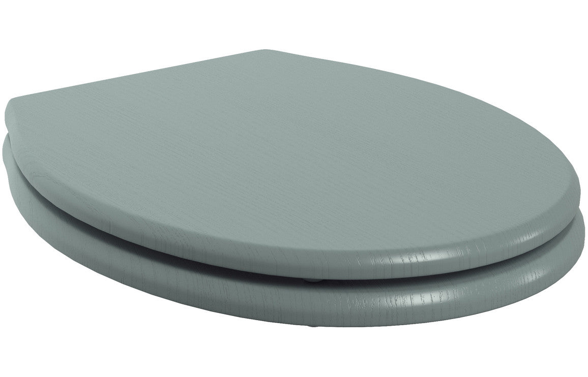 Lavana Soft Close Wood Effect Toilet Seat - Sea Green Ash