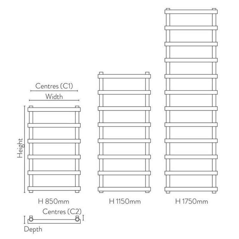 Izem Designer Towel Radiator
Technical