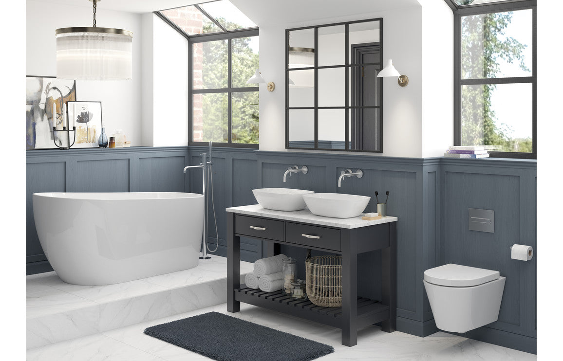 Vema Tiber Wall Mounted Basin Mixer - St/Steel