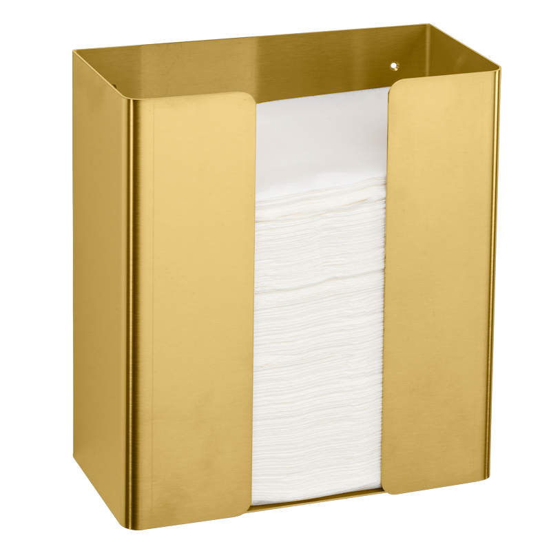 One Brass Open Top Paper Towel Dispenser, BME-105, proox