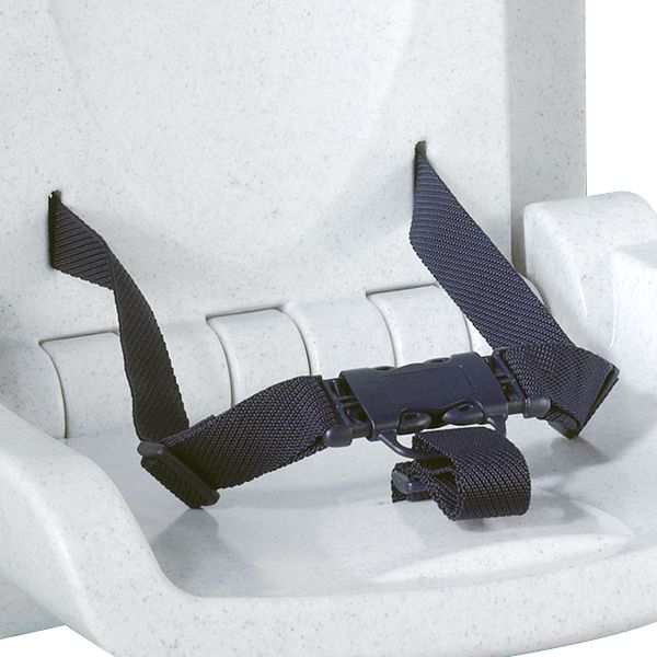 MAGRINI WALL MOUNTED STAY-SAFE BABY SEAT WHITE FLECK STRAPS