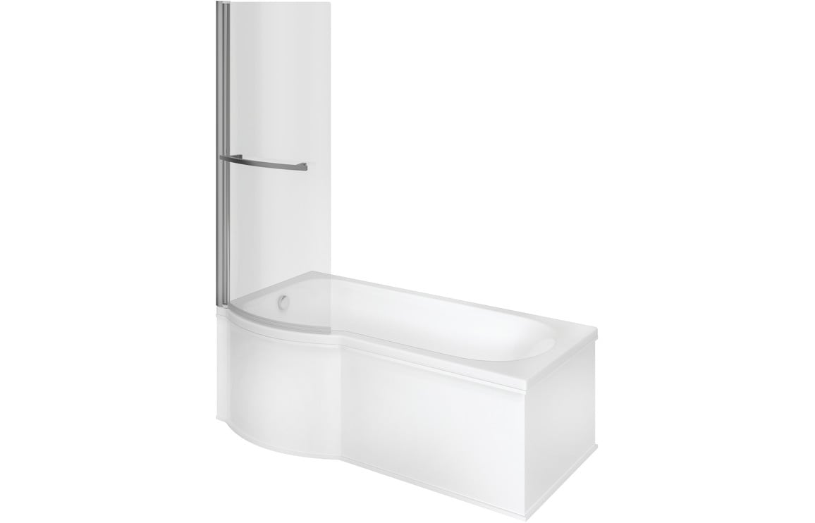 Sloan P Shape SUPERCAST 1700x850x560mm 0TH Bath w/Legs (LH)