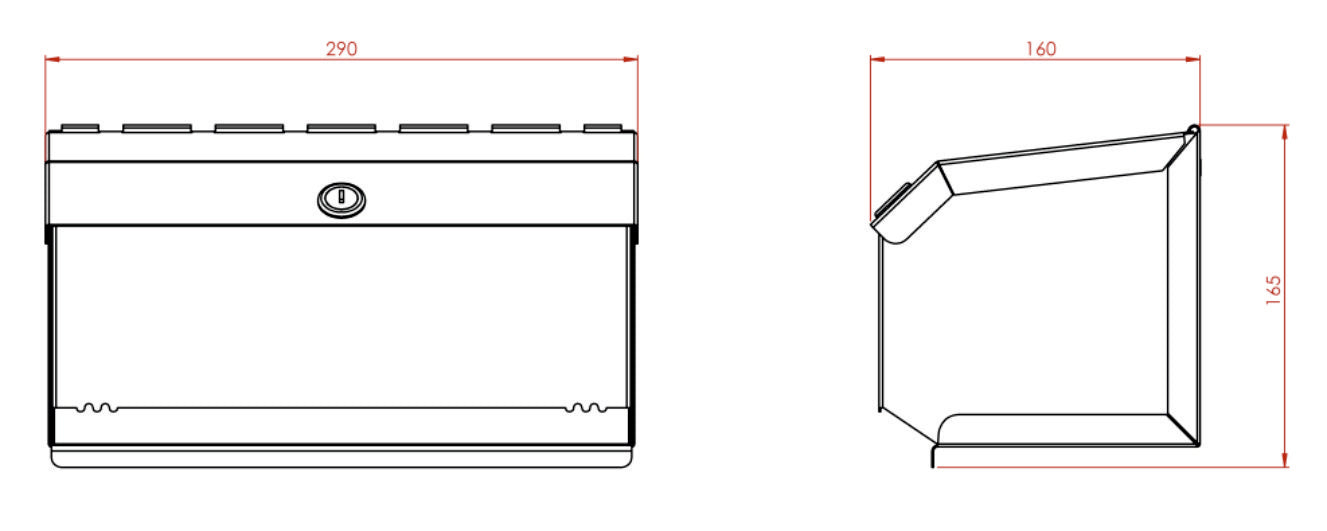 Synergise 10" Couch Roll DIspenser, PL35MWH