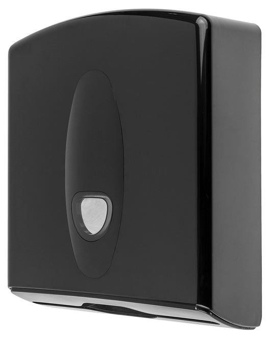 PlastiQline 2020 Large Hand Towel Dispenser Black