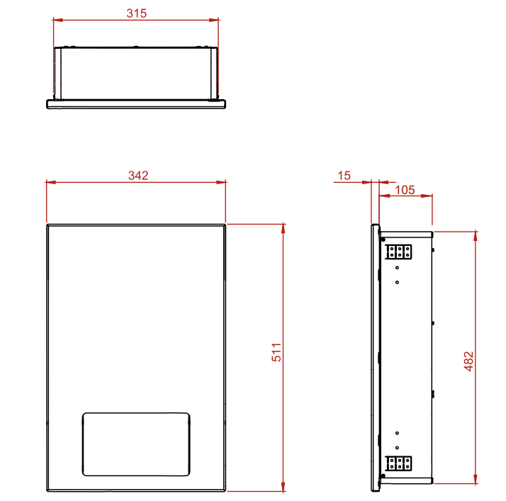 Synergise Recessed Hand Towel Dispenser