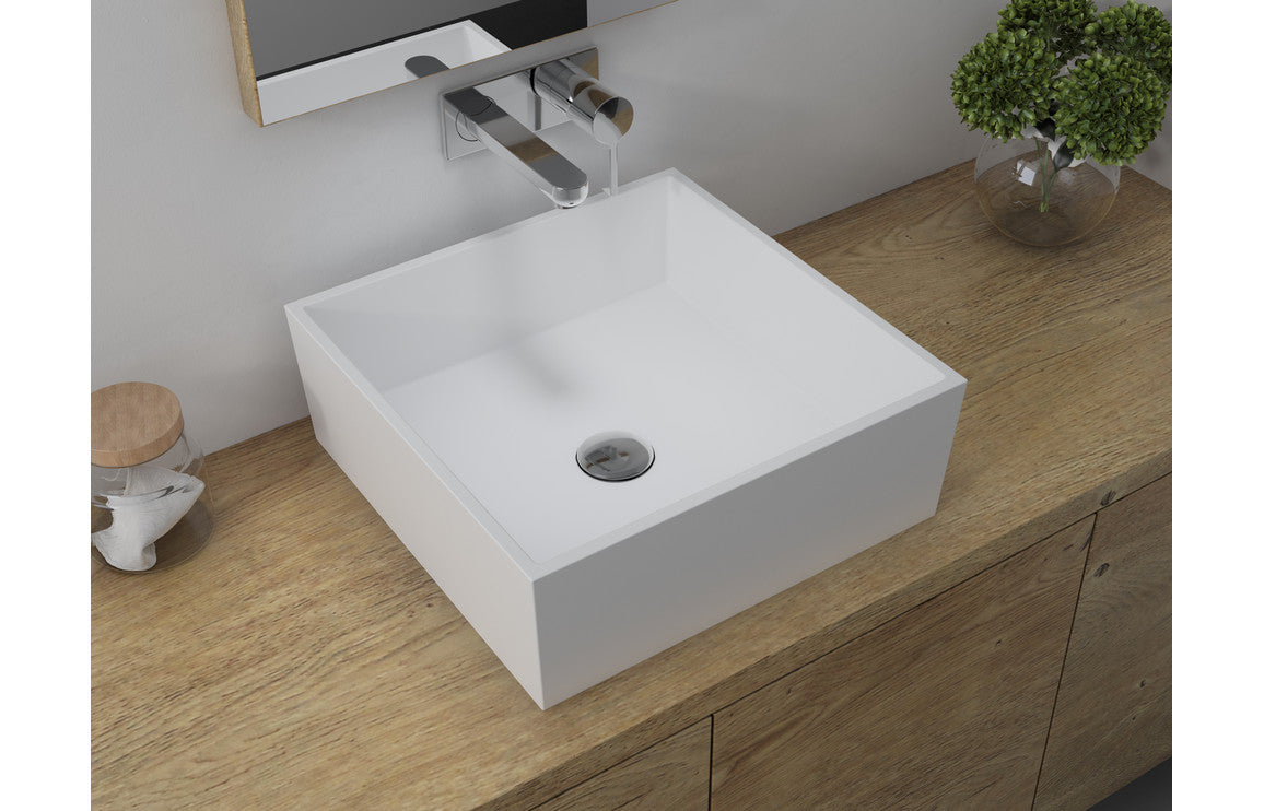 Seren 426mm Square Resin Basin