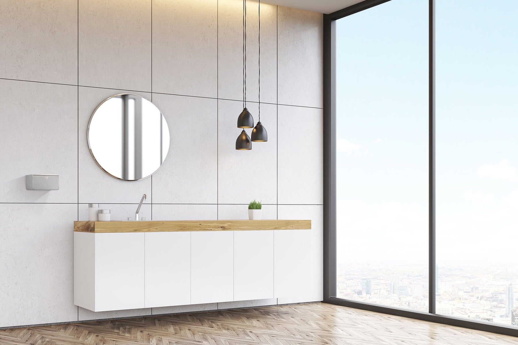 Silver Designer Hand Dryer Diamond Range