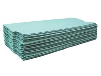 Economy Green 1ply C-Fold Paper Hand Towels