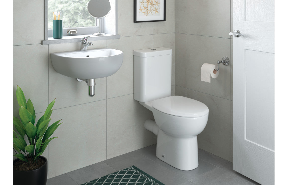Thalassa 450x400mm 1TH Basin & Full Pedestal